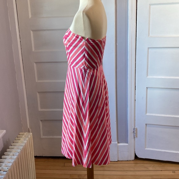 Ann Taylor Strapless Striped Dress, Size 6 - Picture 6 of 16